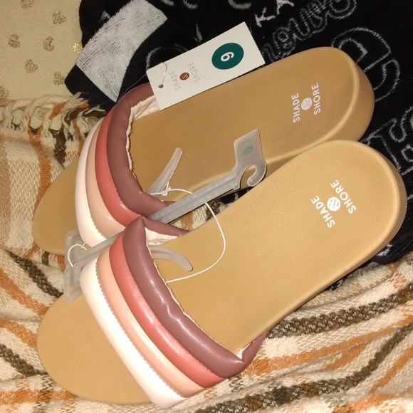 Shade and Shore women's multicolored sandals Sz 9 new - Picture 16 of 17